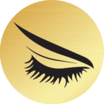 eye-lash-brow_circle-icon_gold_500px